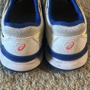 Asics White and Blue Athletic Shoes